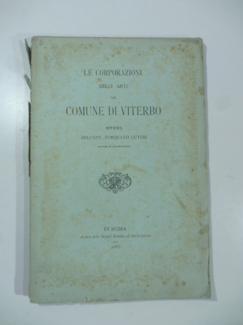 Le corporazioni delle arti del Comune di Viterbo